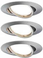 Paulmann - Led Einbauleuchte Base 3er Basisset Eisen 9 Cm Dimmbar Gu10 Einbauleuchte