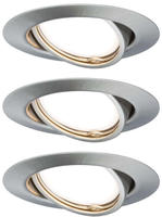 Paulmann 93420, Paulmann 93420 Base Einbauleuchte 3er Set LED GU10 15W Edelstahl