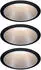 schwarz/silber (934.08): Paulmann LED Cole Set 3x6,5W 2700K warmweiß Stufendimmer