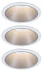 Paulmann 93410, Paulmann 93410 Cole Coin Einbauleuchte 3er Set LED 6W Weiß, Silber