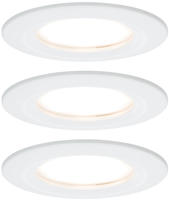 Paulmann 93496, Paulmann Nova Bad-Einbauleuchte 3er Set LED LED 18W IP44 Wei&szlig;...