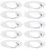 weiß (934.00): Paulmann LED Base rund 10 x max. 10W GU10