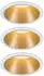 weiß/gold (934.06): Paulmann LED Cole Set 3x6,5W 2700K warmweiß Stufendimmer