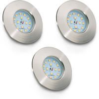 B.K.Licht LED Einbauleuchte "3er Set Bad Einbaustrahler, IP44 gesch&uuml;tzt, LED