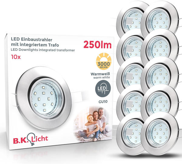 B.K.Licht LED 10 x 3W GU10 (10-02-10-S)