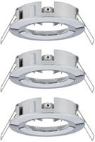PAULMANN Einbauleuchte Choose Basisset starr IP44 rund 78mm max. 3x10W dimmbar Chrom