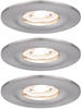 Paulmann 94301, Paulmann 94301 EBL Nova mini Coin LED-Einbauleuchte 3er Set 4W...