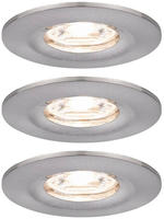 Paulmann 94301, Paulmann 94301 EBL Nova mini Coin LED-Einbauleuchte 3er Set 4W Eisen