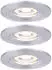 Alu gedreht (943.05): Paulmann LED Nova Mini starr IP44 3x4W 2700K