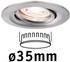 Paulmann LED Nova Mini 1x4W 2700K schwenkbar Eisen gebürstet (942.94)