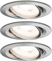 Paulmann Premium LED Einbauleuchte Coin Basisset schwenkbarrund 84mm 50&deg; Coin 3x6,3W