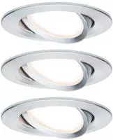 Paulmann 93903, Paulmann 93903 Coin Slim LED-Einbauleuchte 3er Set LED LED fest