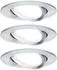 Alu (93903): Paulmann LED Coin Slim IP23 rund 6,8W dimmbar schwenkbar 3er-Set