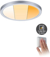 Paulmann LED-PANEEL Chrom 1 cm, Energieeffizienzklasse: E