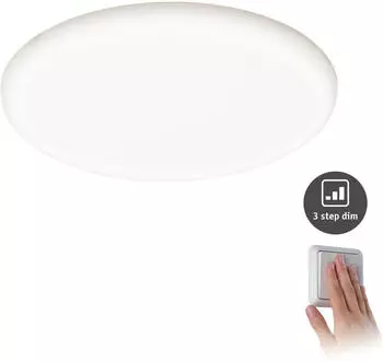 Paulmann Panel Veluna VariFit IP44 3-Stufen-dimmbar rund 215mm 22W 4.000K Satin (93068)