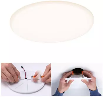 Paulmann Panel Veluna VariFit IP44 rund 185mm 17W 3.000K Satin (92389)