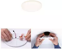 Paulmann 92387, Paulmann 92387 EB Panel Veluna VariFit LED-Einbauleuchte 4.50W Satin