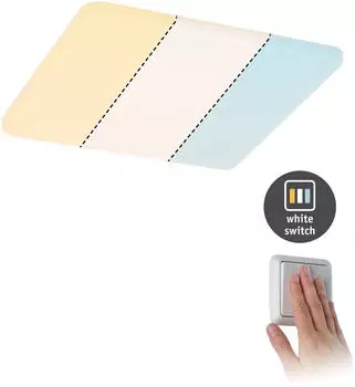 Paulmann Veluna WhiteSwitch 215mm x 215mm IP44 17W Deckenmontage, inkl. Leuchtmittel (95380)