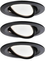 Paulmann LED-DECKENLEUCHTE Schwarz 8.4x3.0x8.4 cm, Energieeffizienzklasse: F