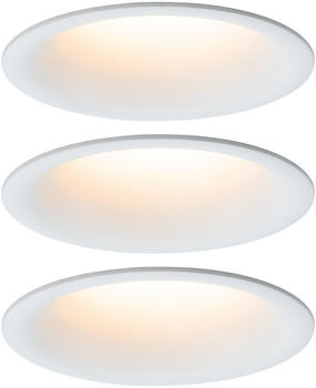 Paulmann LED Einbaustrahler dimmbar Weiß matt 3x6,5W Cymbal blendfrei (93419)