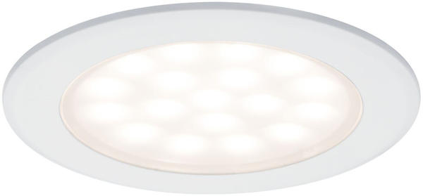 Paulmann LED Einbaustrahler Möbeleinbauleuchte rund 2er-Set 2x2,5W Weiß matt (99921)