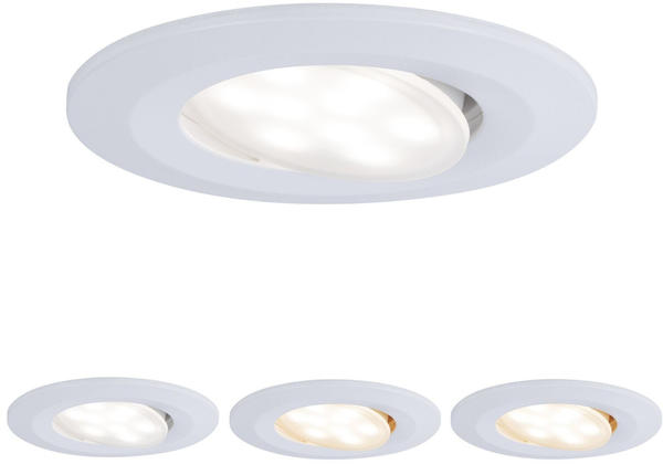 Paulmann LED Einbaustrahler schwenkbar Calla rund 1x5,5W Weiß matt Whiteswitch (99934)