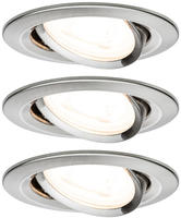 Paulmann 93429, Paulmann 93429 Nova Einbauleuchte 3er Set LED GU10 19.5W Eisen