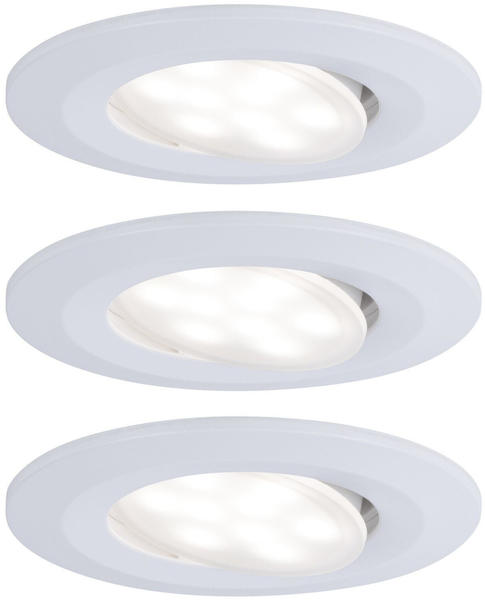 Paulmann LED Einbaustrahler schwenkbar Weiß matt Calla rund 3x6,5W (99931)