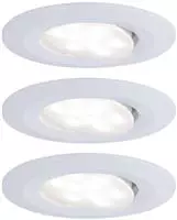 Paulmann 99927, Paulmann Calla LED-Bad-Einbauleuchte 3er Set 18W IP65 Wei&szlig;...