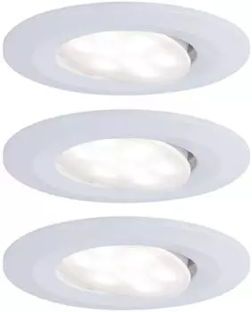 Paulmann LED Einbaustrahler schwenkbar Weiß matt Calla rund 3x6W (99927) Paulmann LED Einbaustrahler schwenkbar Weiß matt Calla rund 3x6W (99927)