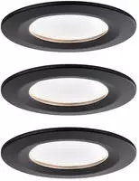 Paulmann 94474, Paulmann 94474 LED-Einbauleuchte 3er Set LED 18W Schwarz (matt)