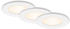 Briloner LED Einbauleuchte 3er-Set weiß 3xLED-Modul 6W (7053-036)
