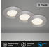 Briloner LED Einbauleuchten 3er-Set nickel 3xLED/5W (7113-432)