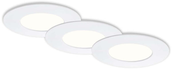 Briloner LED Einbauleuchten 3er-Set weiß 3xLED/5W (7113-436)