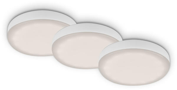 Briloner LED Einbauleuchten 3er-Set weiß 3xLED-Platine/3W (7061-436)