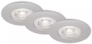 Briloner LED Einbauleuchten chrom-matt 3xLED-Platine/49W (7047-034)