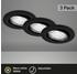 Briloner LED Einbauleuchten schwarz 3er-Set3xGU10/5W (7147-035)