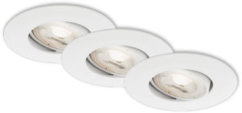 Briloner LED Einbauleuchten weiß 3xLED-Platine/5W (7146-036)