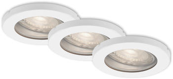 Briloner LED Einbauleuchten-Set weiß 3xLED/GU10/47W (7181-036)