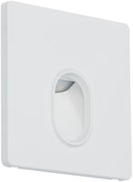 Paulmann LED Wandeinbauleuchte Wall eckig 78x78mm 1,1W 65lm 230V 2700K Wei&szlig;...