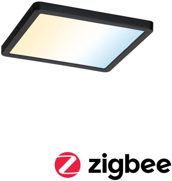 Paulmann LED Einbaupanel Areo Zigbee schwarz 13W/1200lm IP44 tunable white (79966)