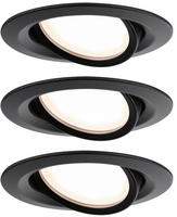 Paulmann 93082 Set Nova Plus LED-Einbauleuchte LED 6W Schwarz