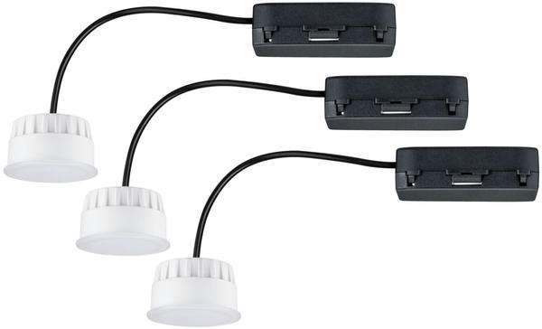 Paulmann 3er-Pack LED Einbau-Modul Choose WhiteSwitch Ø 5.1cm 6.5W 2700/4000/6500K 580lm inkl. externem LED Treiber satin (92478)