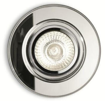 IDEAL LUX Einbauspot BLUES ROUND, IP20, Ø 9.5cm, GU10 max. 50W, Aluminium, Transparent
