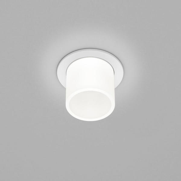 Helestra LED Deckeneinbaustrahler Pic in Weiß und Transparent-satiniert 8W 450lm 2700K weiß