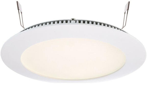 Deko-Light Schlichte LED Deckeneinbauleuchte Ø180mm weiß 2700K warmweiß weiß