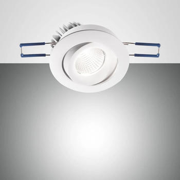 Fabas Luce LED Spot Set Sigma in transparent und weiß 7W 800lm schwenkbar rund weiß