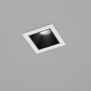 Helestra LED Deckeneinbaustrahler Pic in Weiß und Schwarz 8W 460lm eckig 2700K weiß
