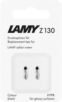 Lamy Z130 Ersatzspitzen für safari note+ 2 Stück Schwarz