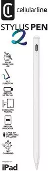 Cellular Line Stylus Pen 2 Touchscreen-Eingabestift für iPad, magnetisch, weiß (STYLUSPEN2IPAD)